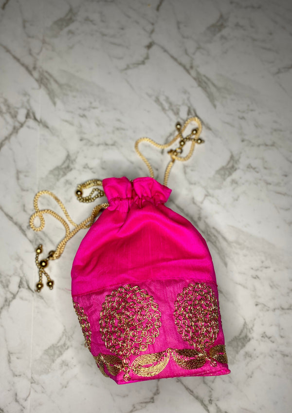 Magenta Pink Potli Bag