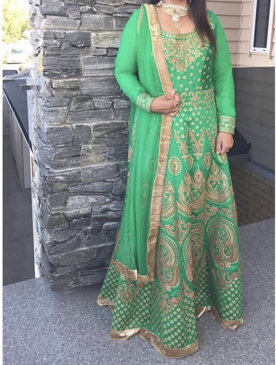 Green Anarkali - for sale