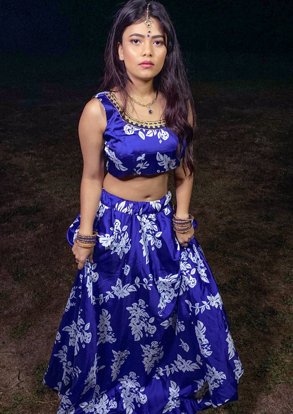 Blueberry Blossom Lehenga