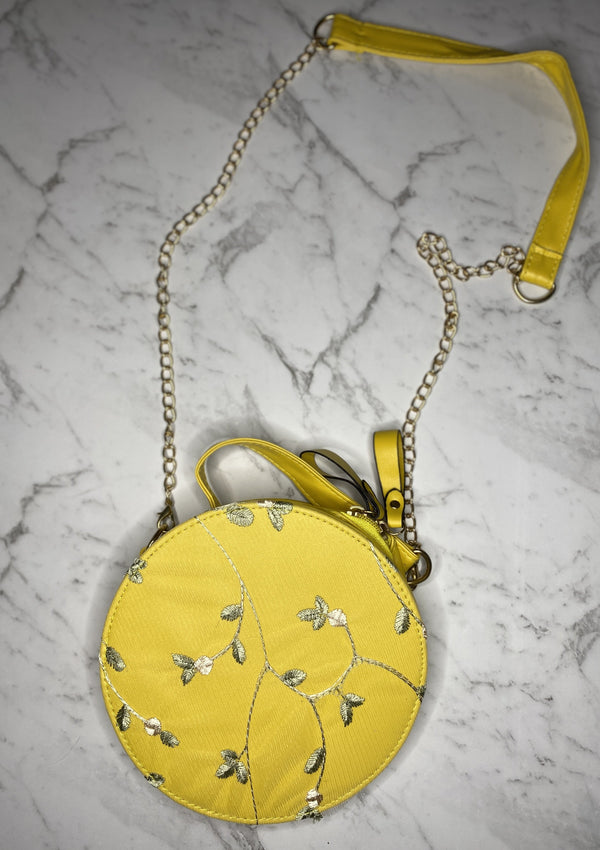 Yellow circular bag