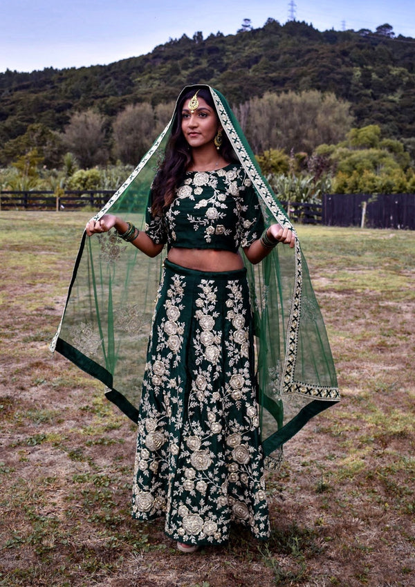 Forrest Flower Lehenga