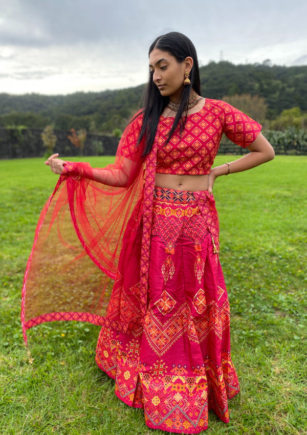 A Pop of Pink Lehenga