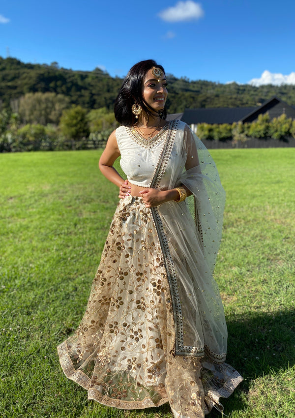 Caramel Swirl Lehenga