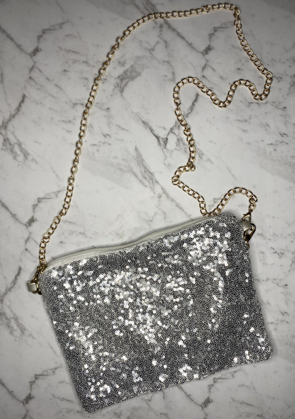 Silver Glitter bag