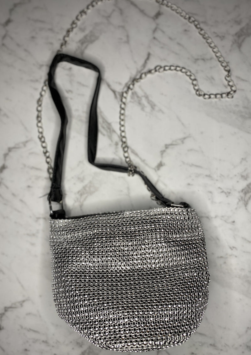Silver Mesh Bag