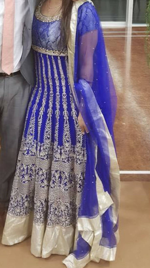 Blue Anarkali - for sale